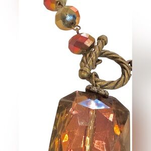 Drops of Jupiter Faceted "volcano" iridescent crystal necklace